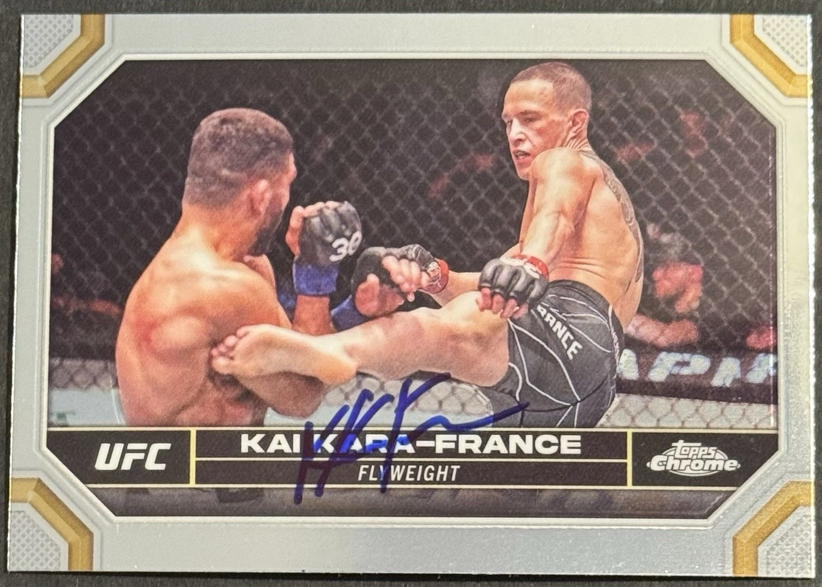 Kai Kara- France Signed 2024 Topps Chrome Base UFC Card BAS Beckett COA