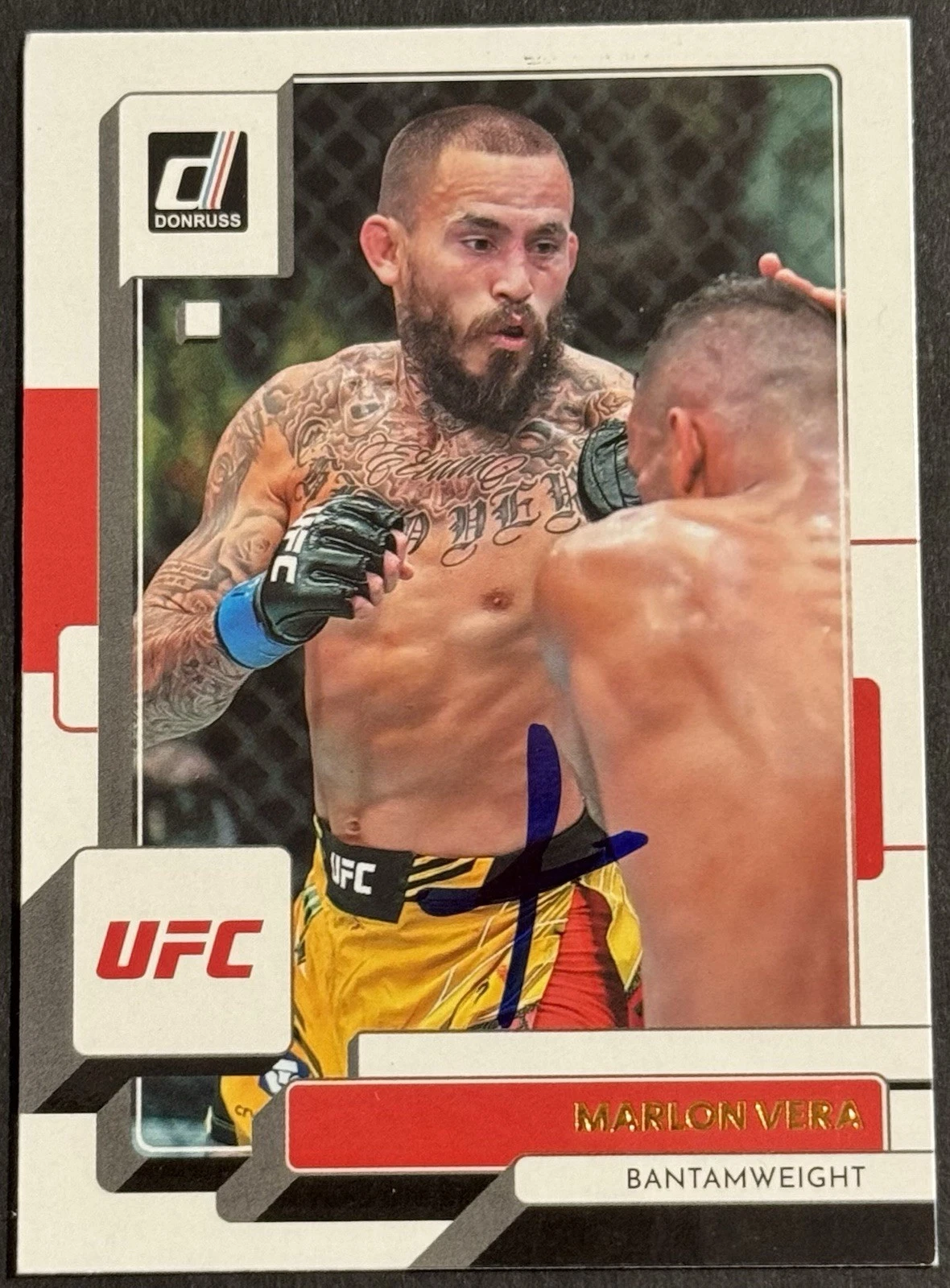 Marlon Chito Vera Signed 2023 Donruss Base UFC Card BAS Beckett