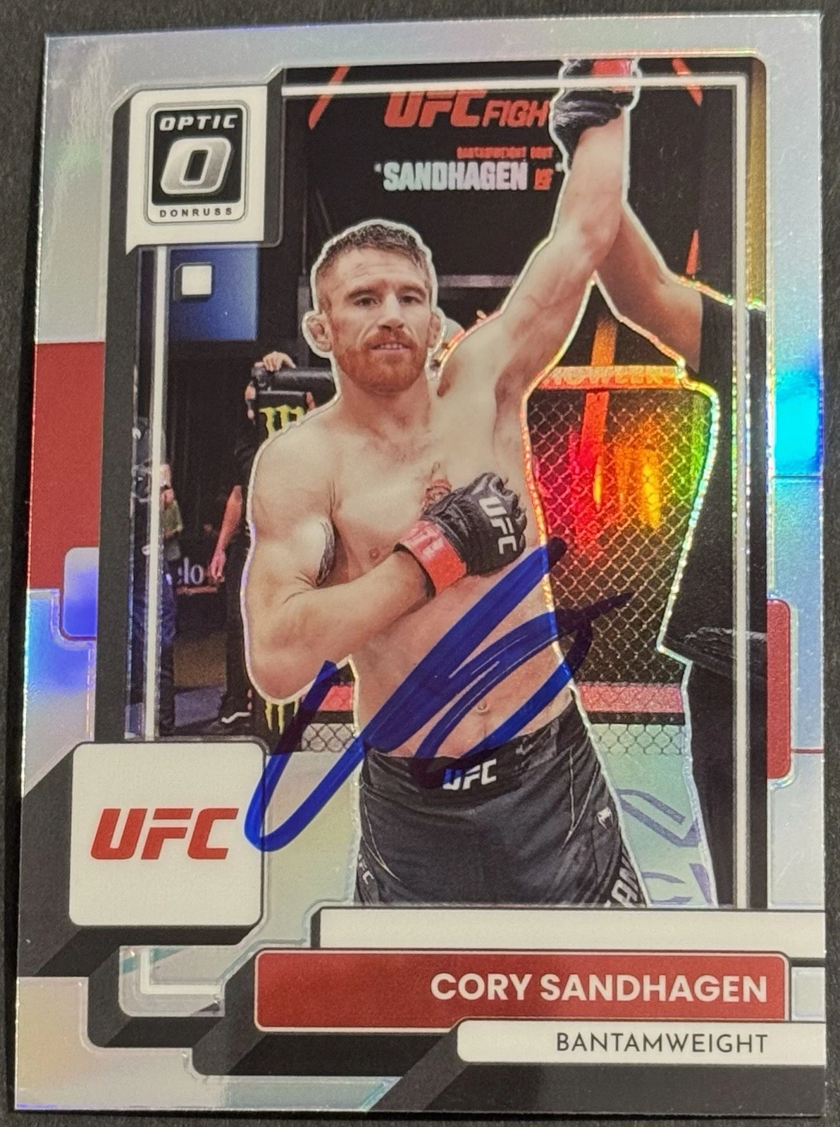 Cory Sandhagen Signed 2023 Donruss Optic Silver UFC Card BAS Beckett On Card