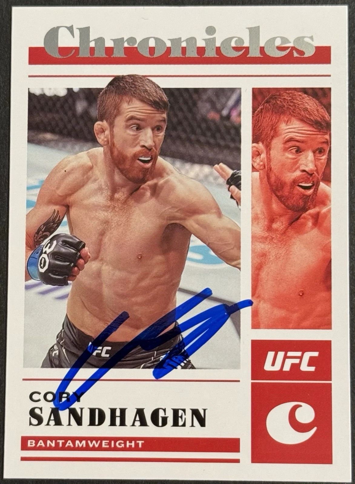 Cory Sandhagen Signed 2023 Panini Chronicles Base UFC Card BAS Beckett On Card