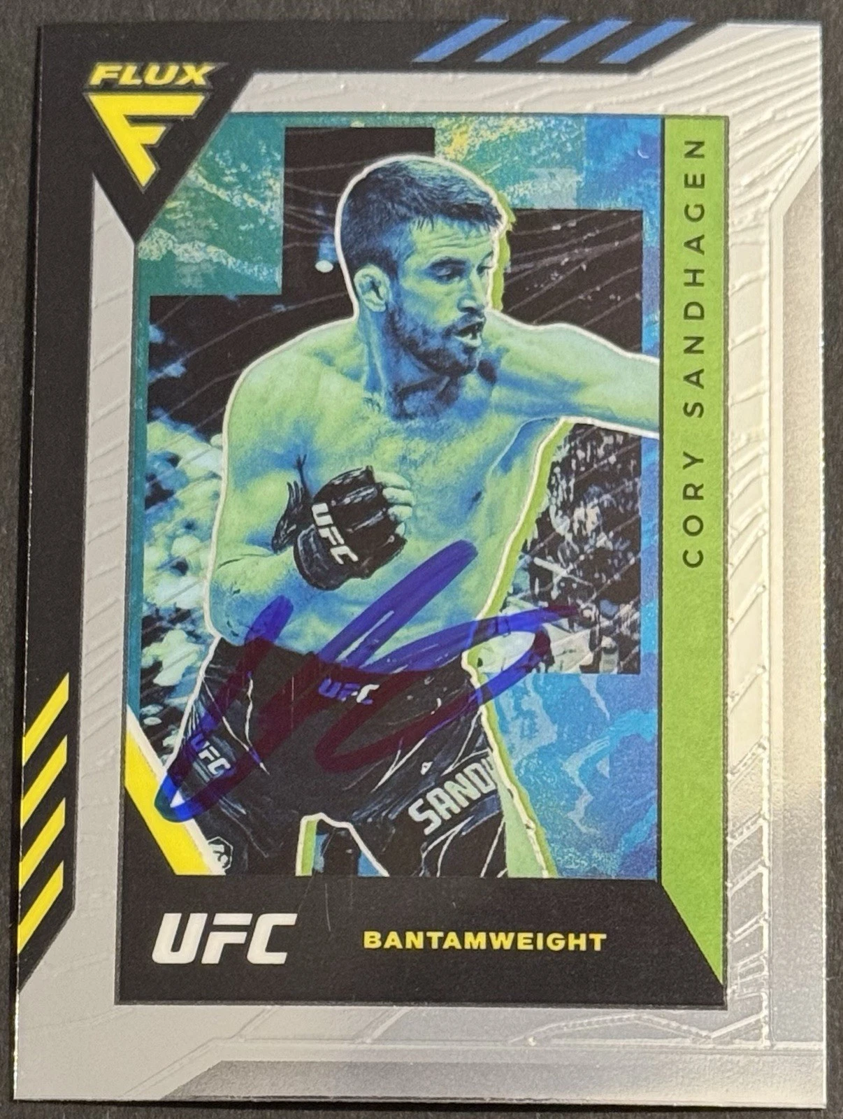 Cory Sandhagen Signed 2022 Panini Chronicles Flux UFC Card BAS Beckett On Card