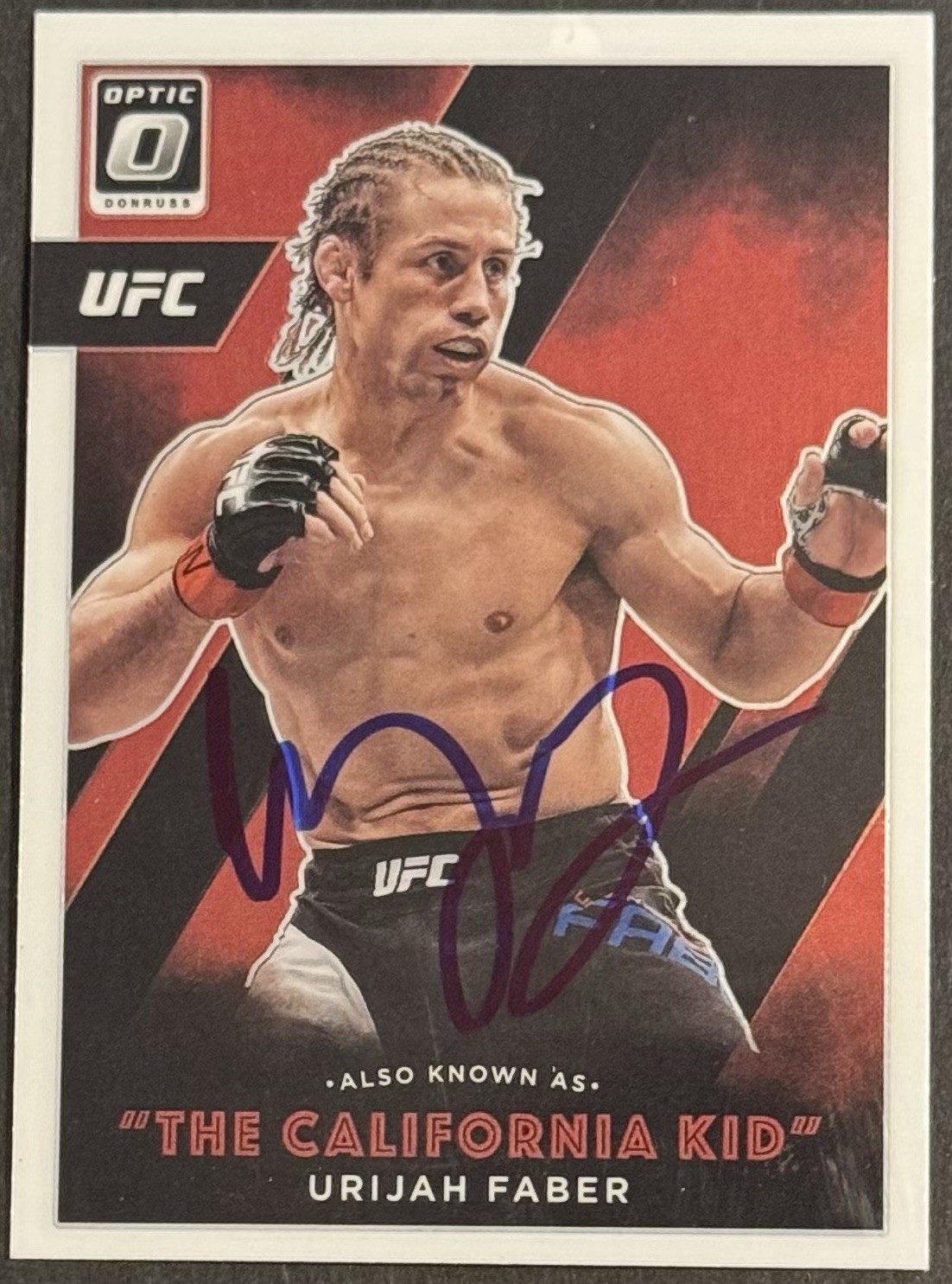 Urijah Faber Signed 2022 Donruss Optic Also Known As UFC Card BAS Beckett