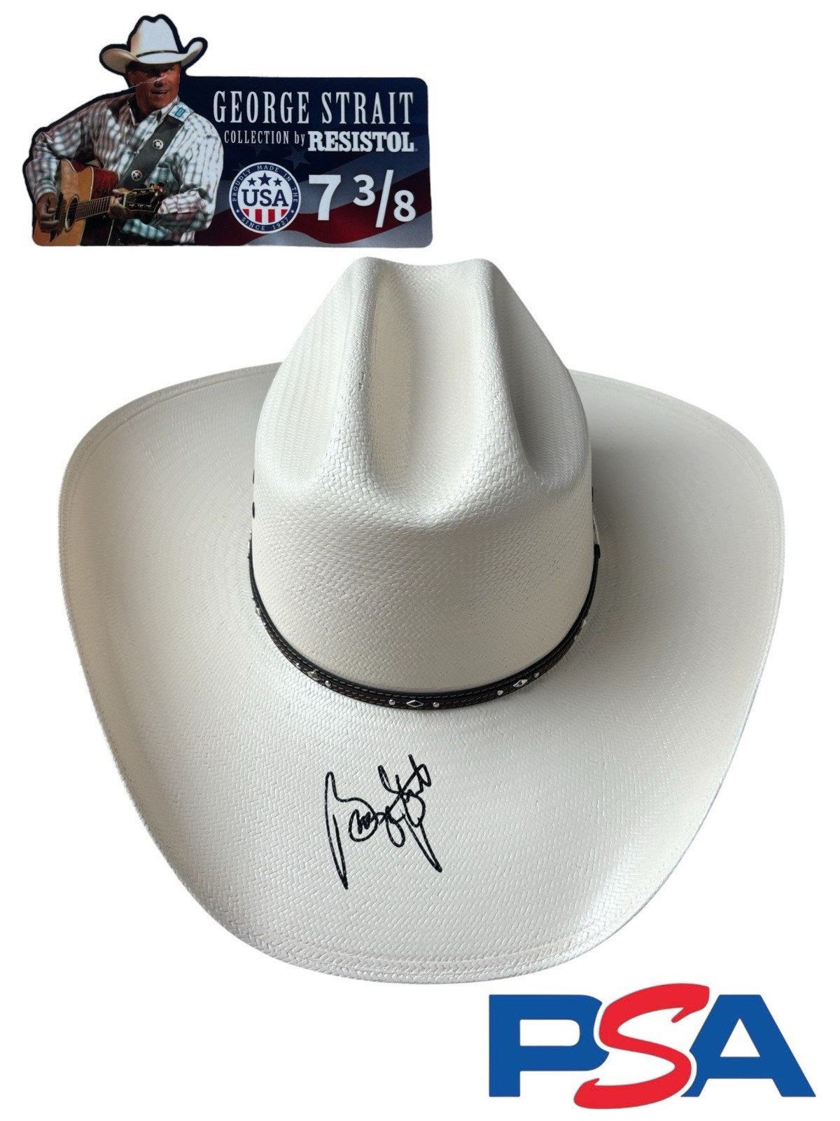 George Strait Signed 10X Santa Clara Resistol Signature Collection Cowboy HatPSA