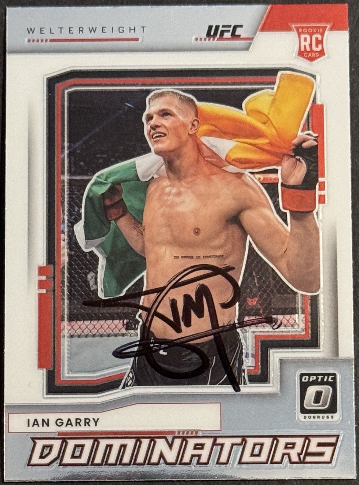 Ian Machado Garry Signed 2022 Optic Dominators UFC Rookie Card BAS Beckett
