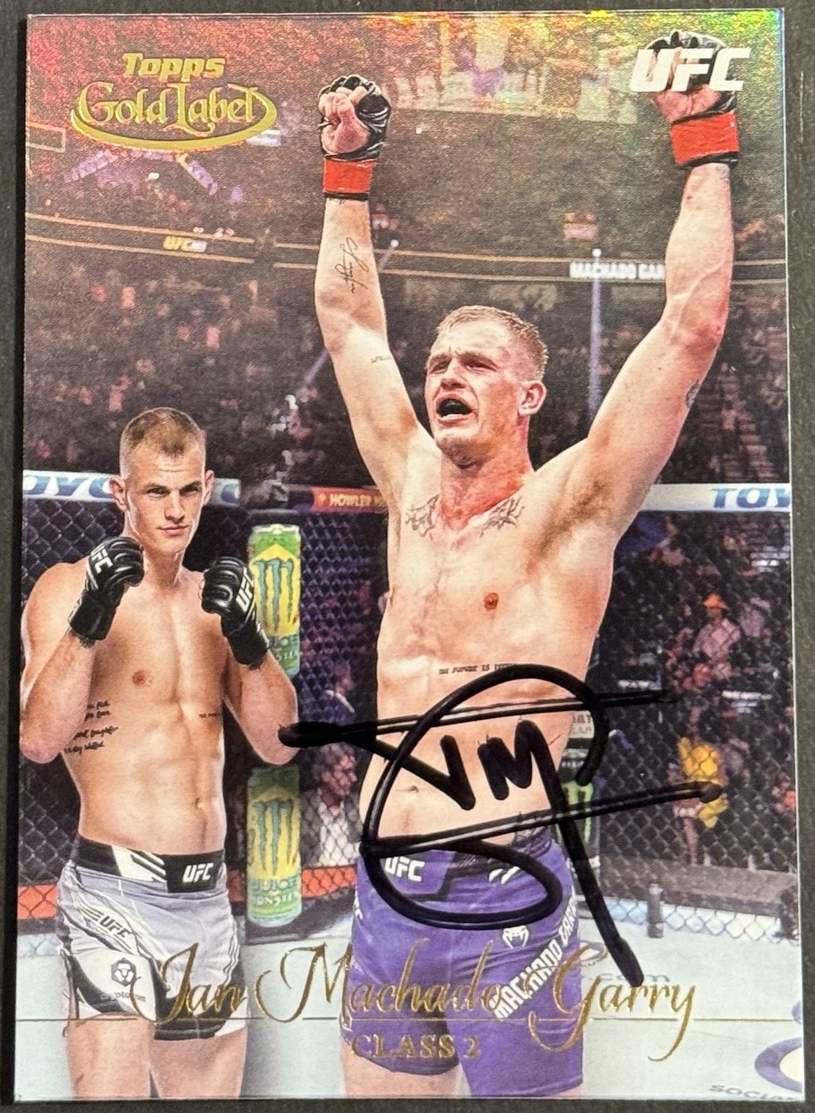 Ian Machado Garry Signed 2024 Topps Gold Label UFC Card BAS Beckett