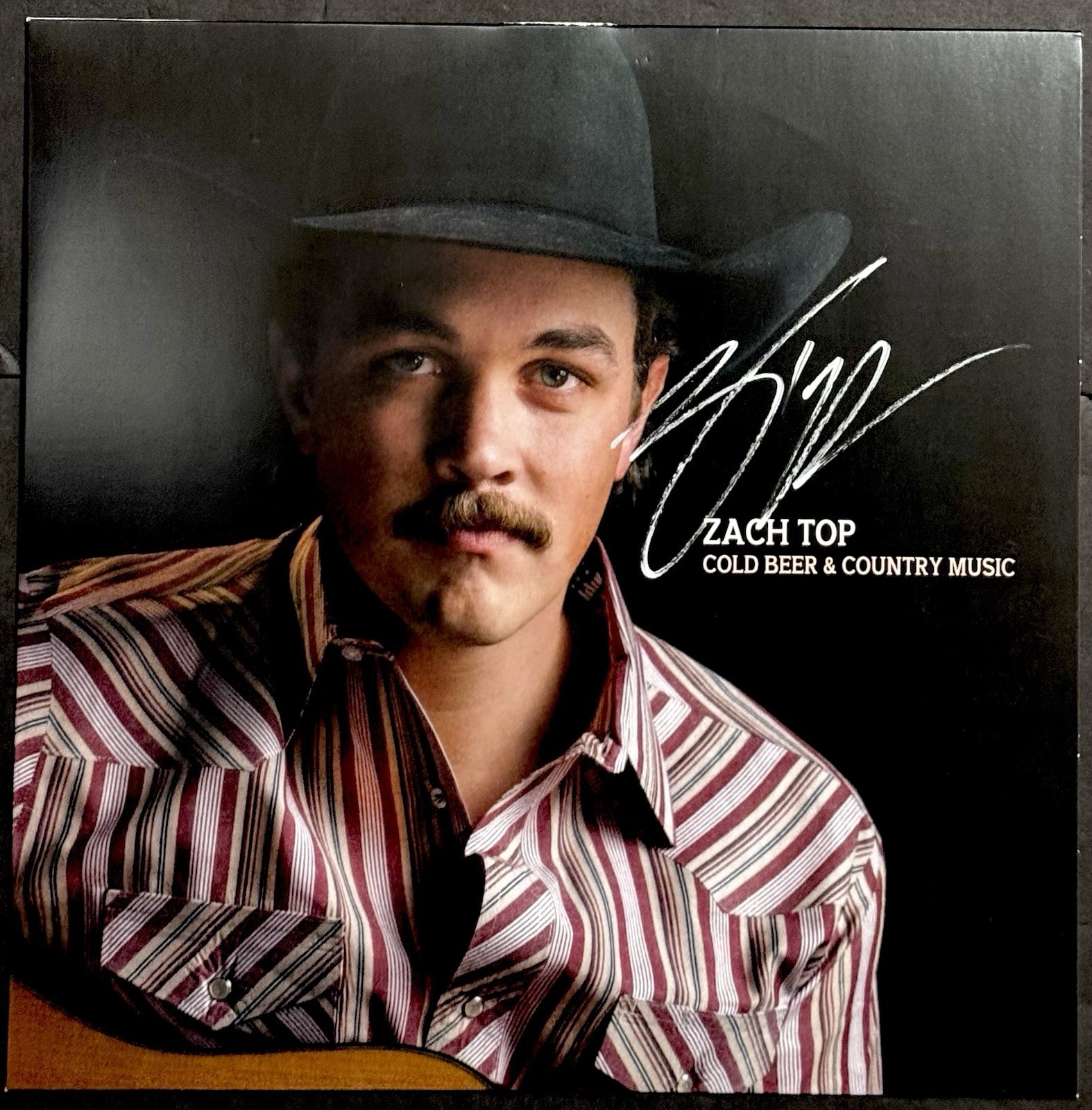 Zach Top Signed Autographed “Cold Beer & Country Music Vinyl Album JSA COA