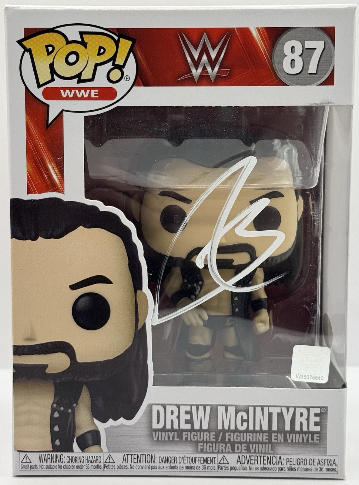Drew Mcintyre Signed Autographed WWE Funko Pop Scottish Warrior JSA COA
