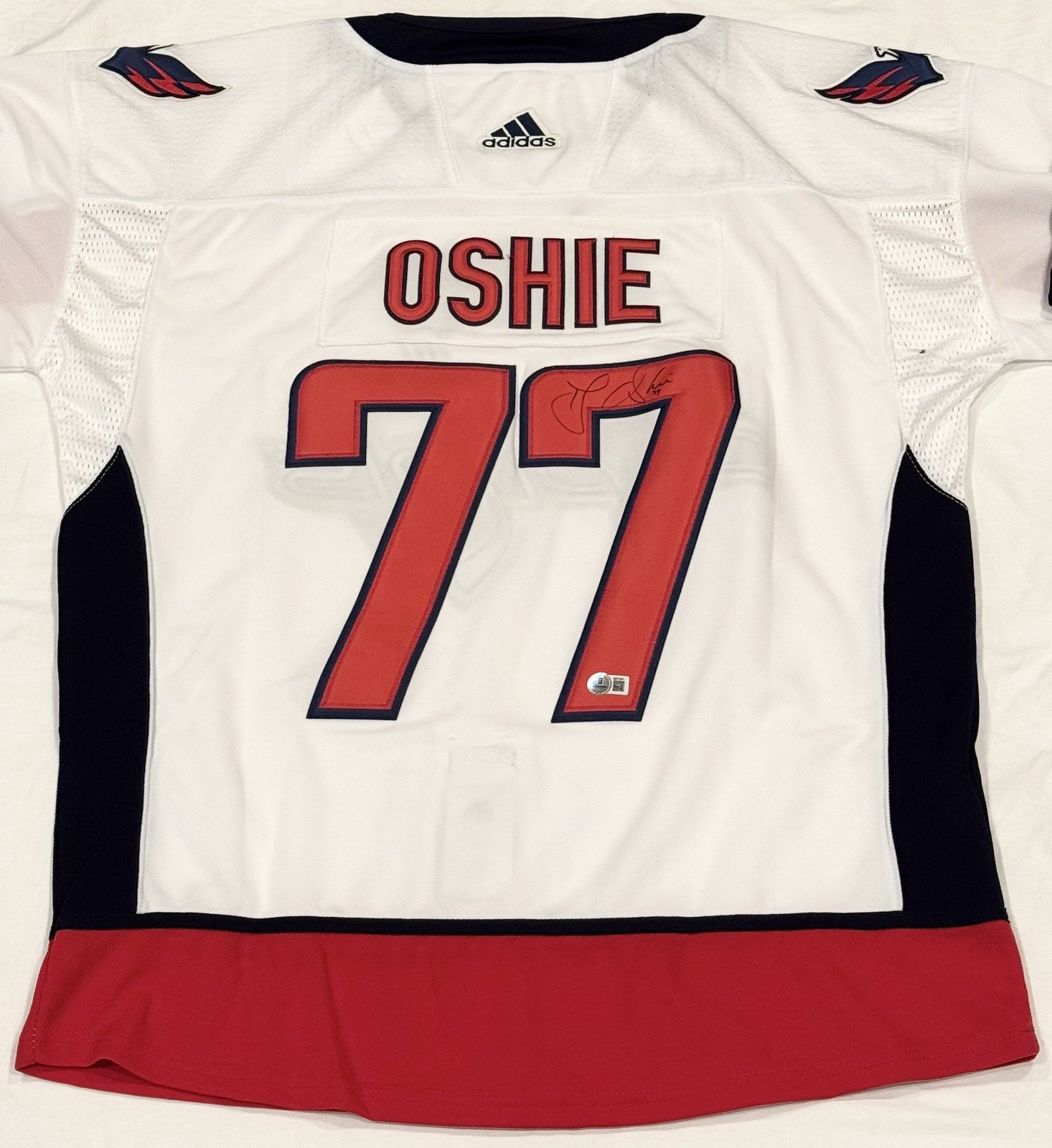 TJ Oshie Signed Autographed Washington Capitals Jersey Beckett COA