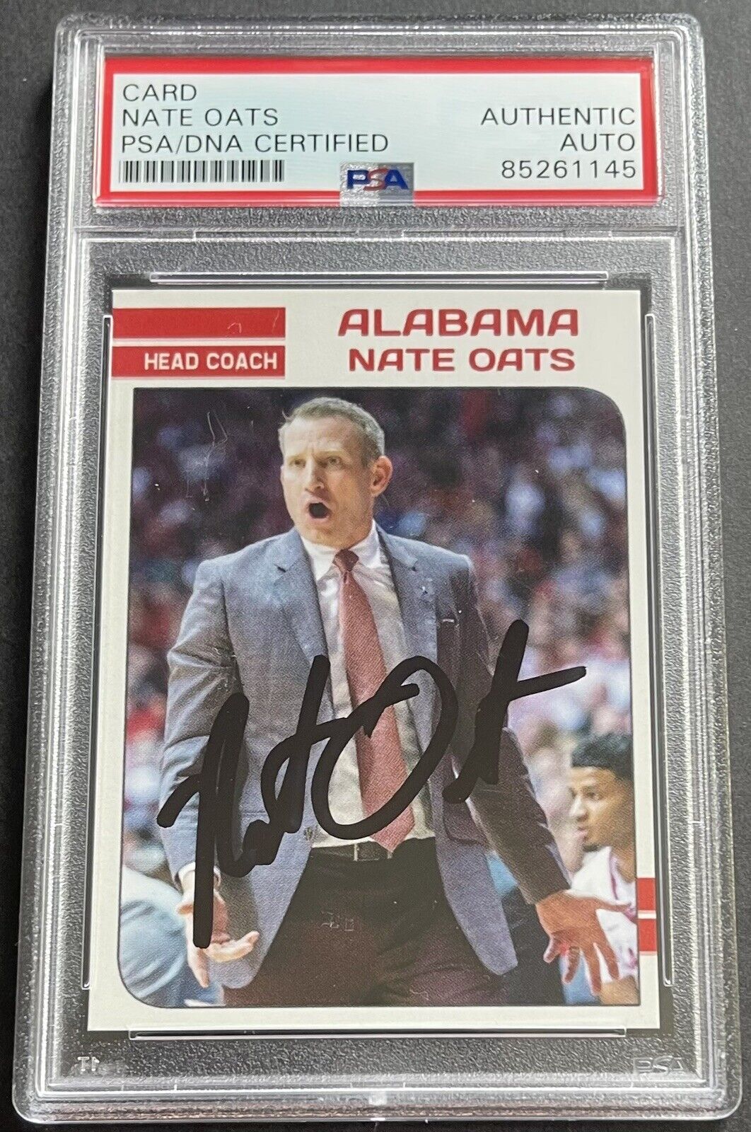 Nate Oats Signed Autographed Alabama Crimson Tide Custom Card PSA/DNA Slabbed