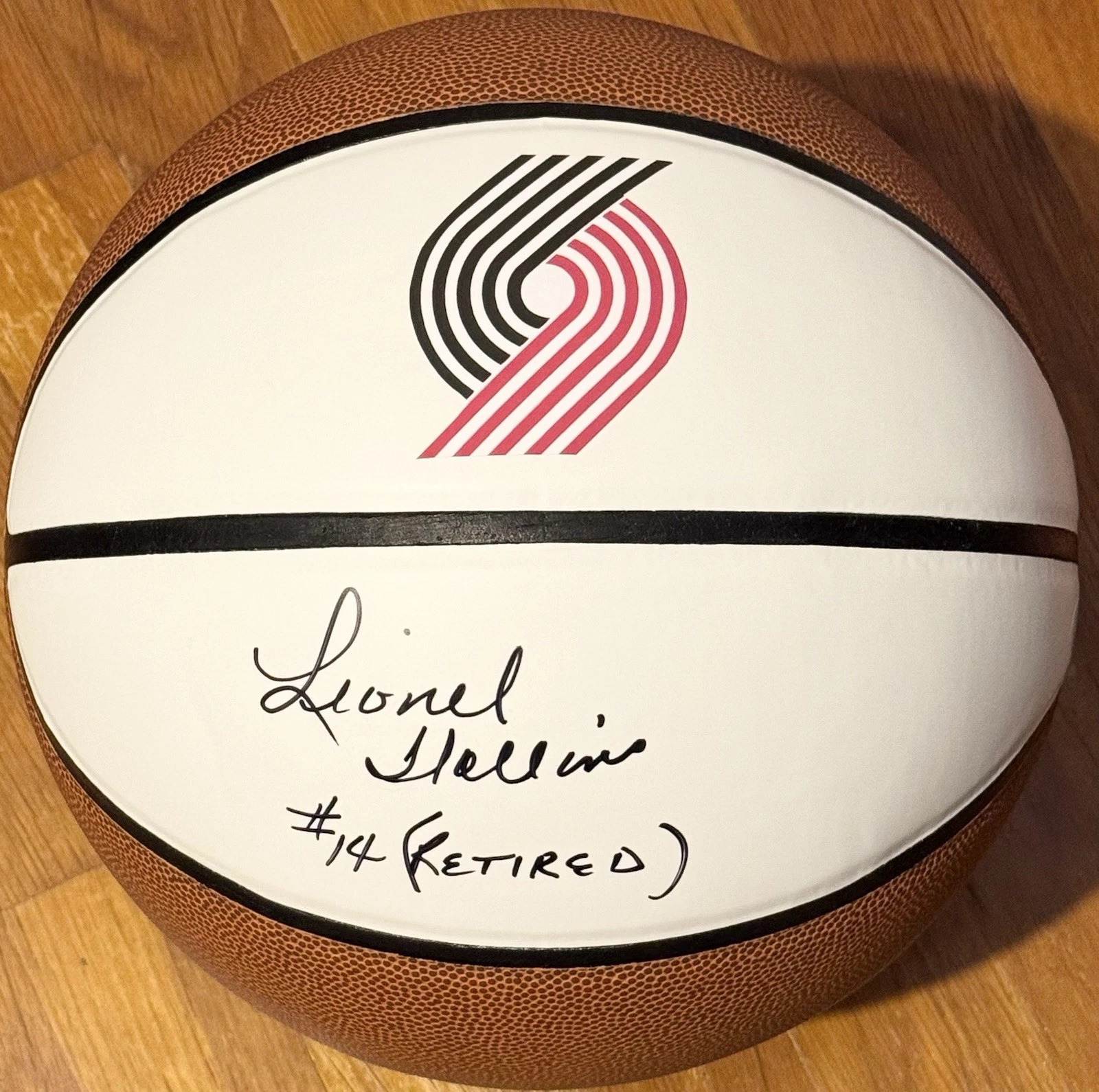 Lionel Hollins Signed Autographed Portland Trail Blazers Logo Basketball JSA COA
