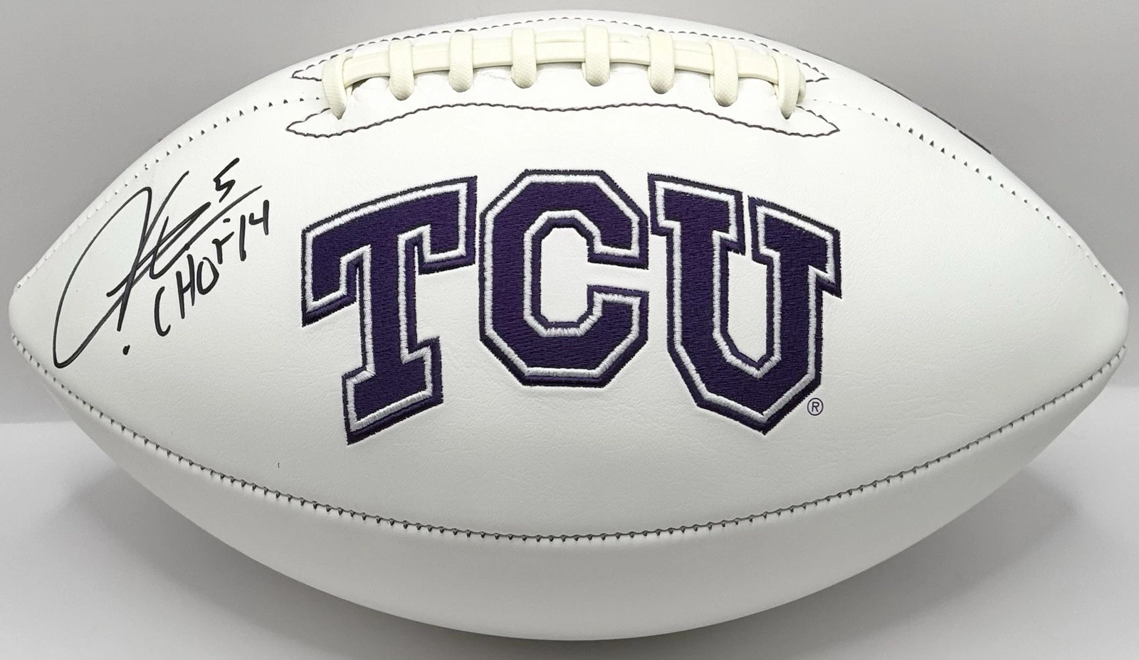 LaDainian Tomlinson Signed Autographed TCU Horned Frogs Logo Football JSA COA