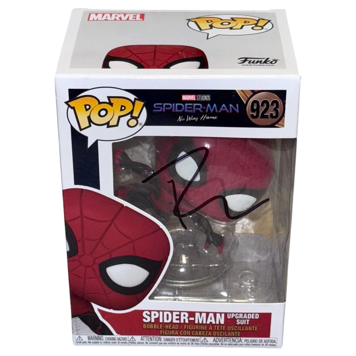 Tobey Maguire Spider-Man Signed Autograph Funko POP 923 No Way Home Marvel ACOA