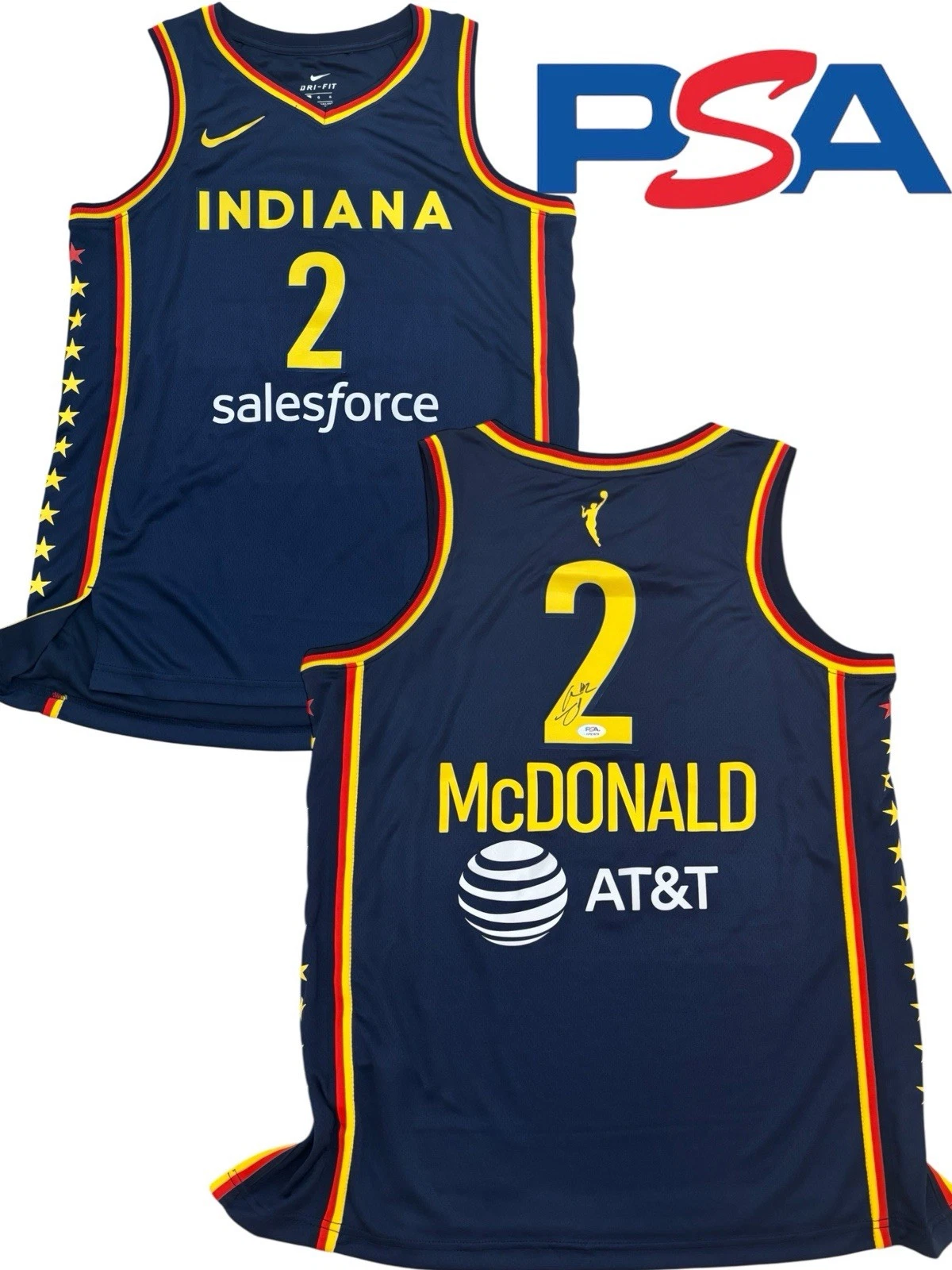 Aari McDonald Signed Autographed WNBA Indiana Fever #2 Jersey PSA/DNA AUTO
