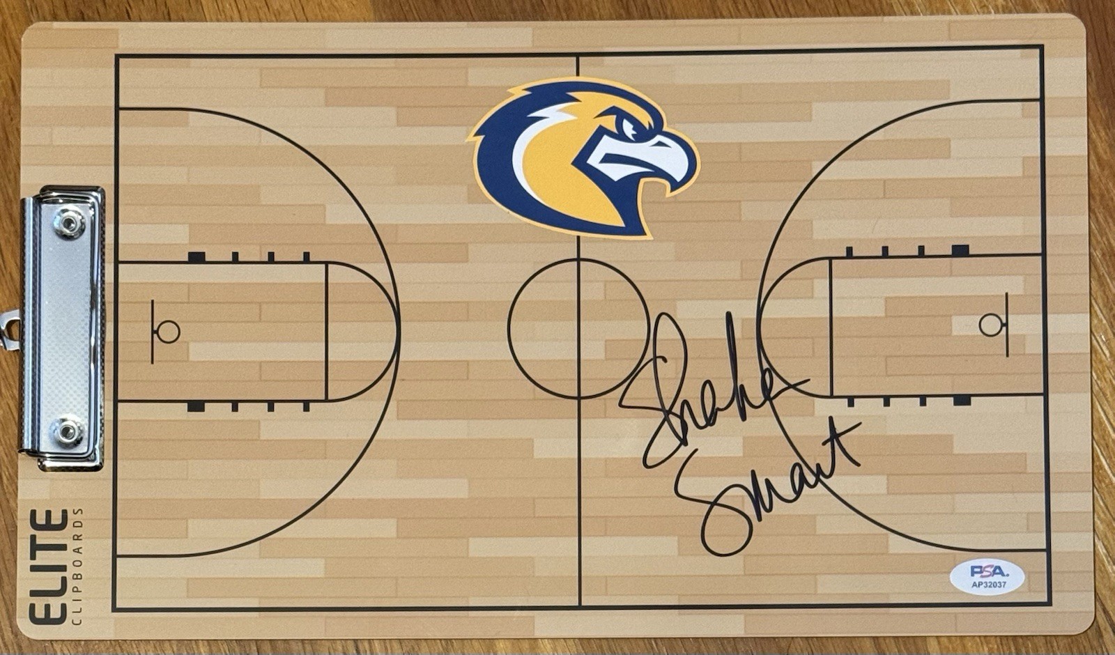 Shaka Smart Signed Autographed Marquette Golden Eagles Coaches Clipboard PSA/DNA