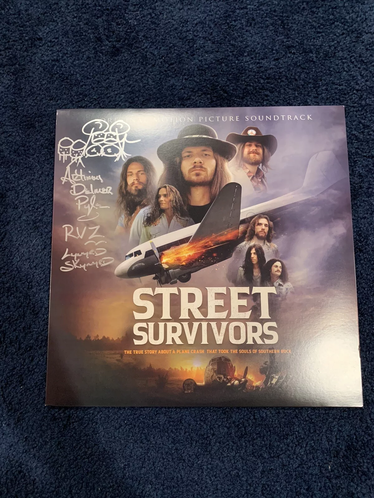 Artimus Pyle Lynyrd Skynyrd SIGNED Street Survivors Album JSA With Sketch
