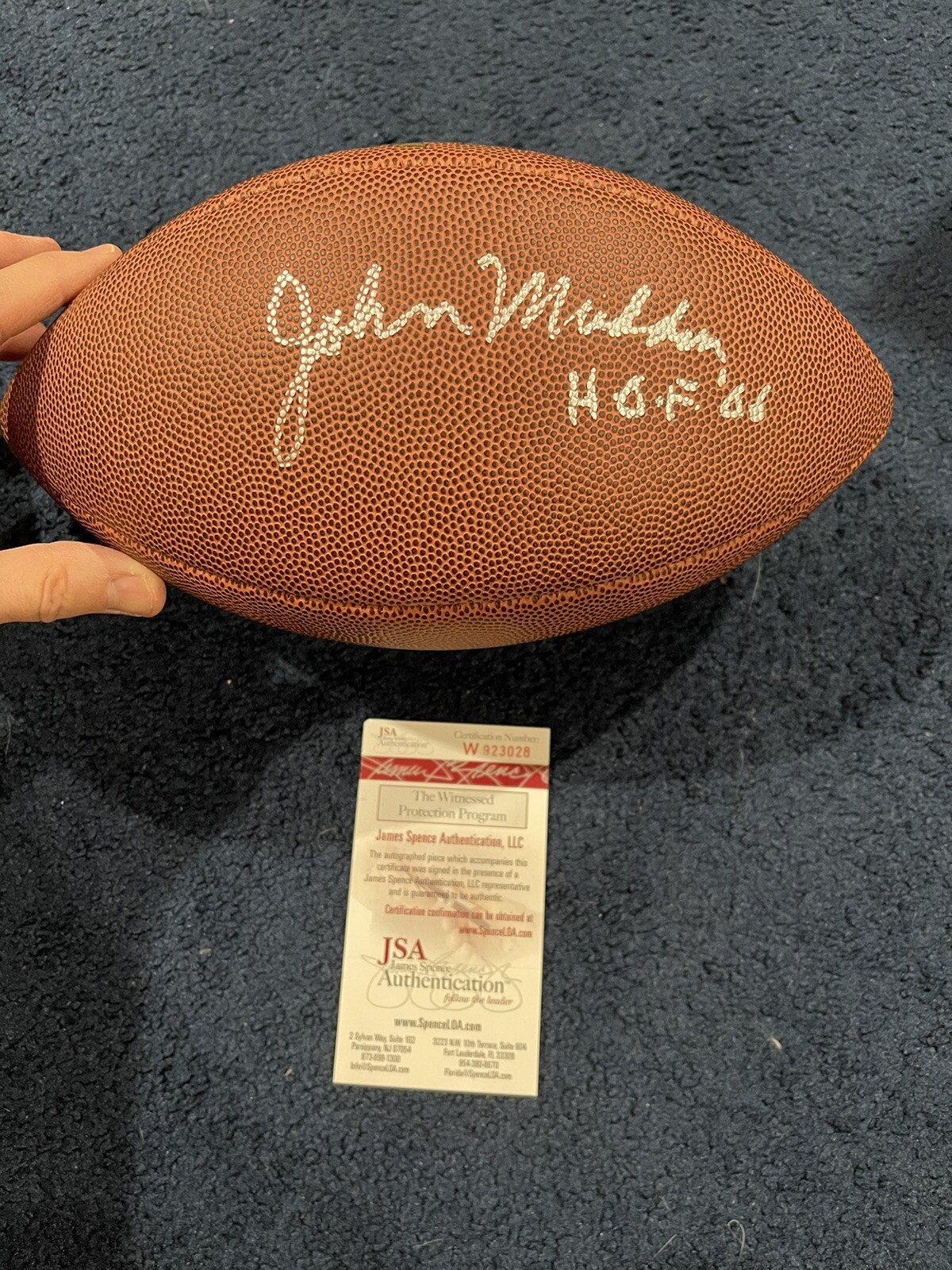 Rare JOHN MADDEN SIGNED Wilson Football OAKLAND RAIDERS With HoF JSA WITNESS WOW