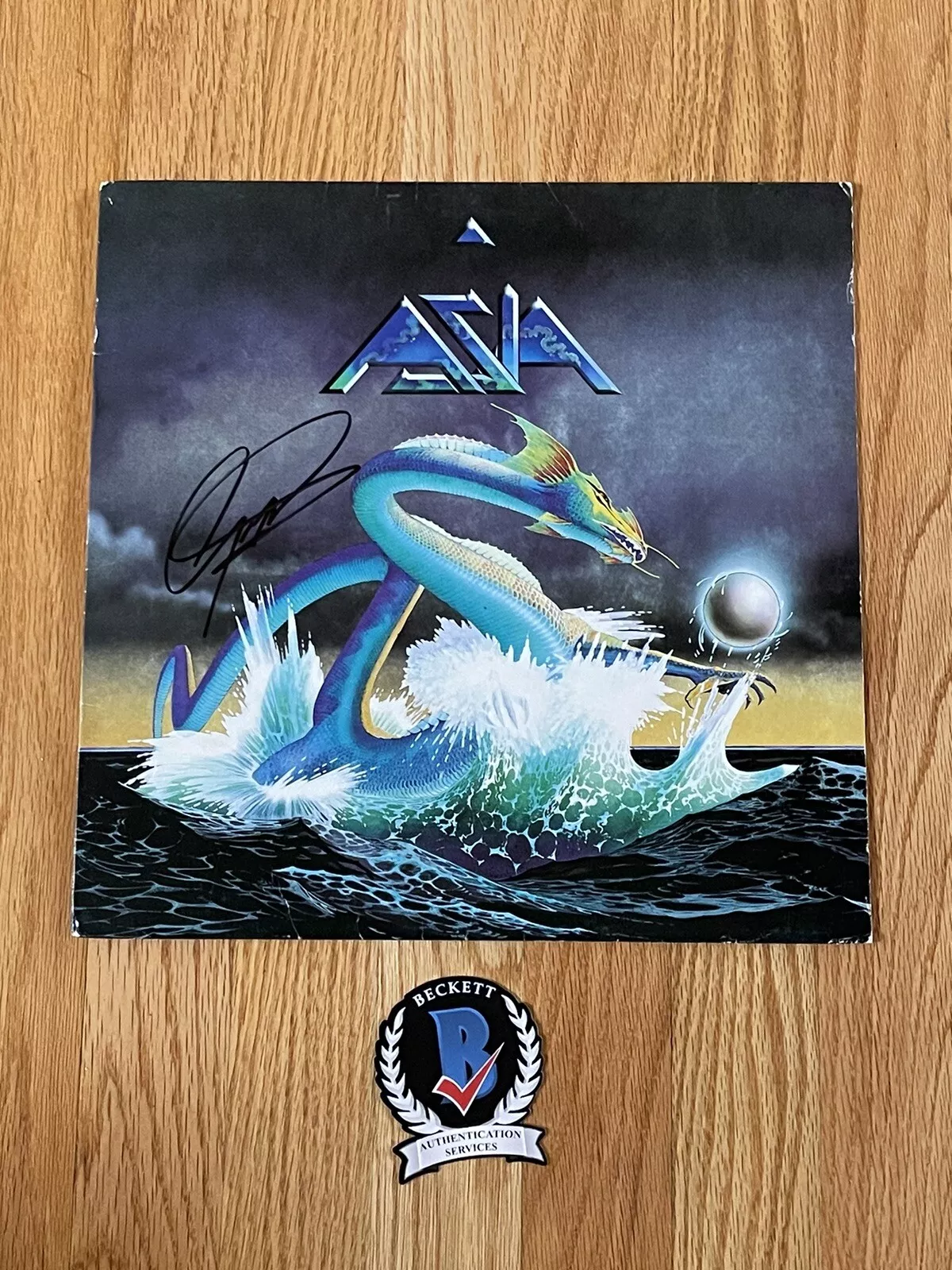 Geoff Downes Signed Asia Self Titled Debut Album Beckett