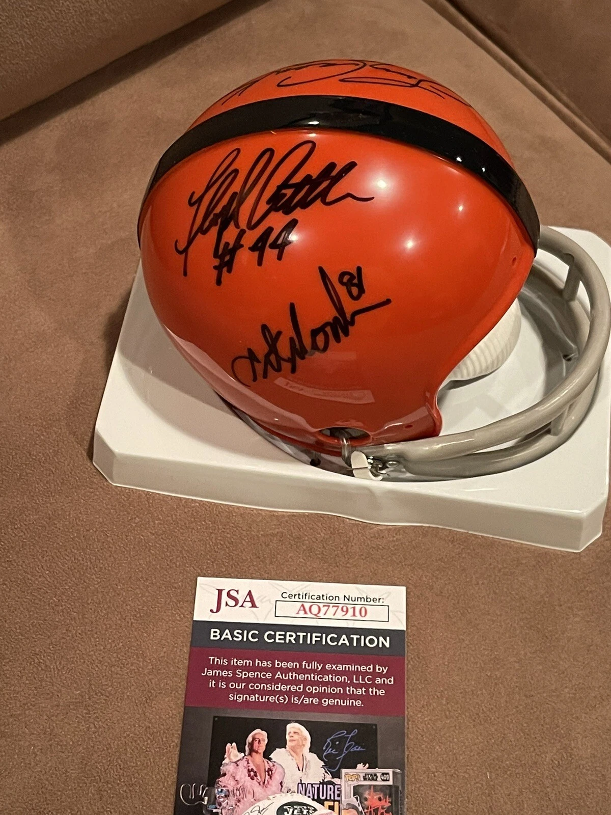 Csonka Little Monk Freeney SIGNED SYRACUSE UNIVERSITY MINI HELMET JSA SU HoF’ers