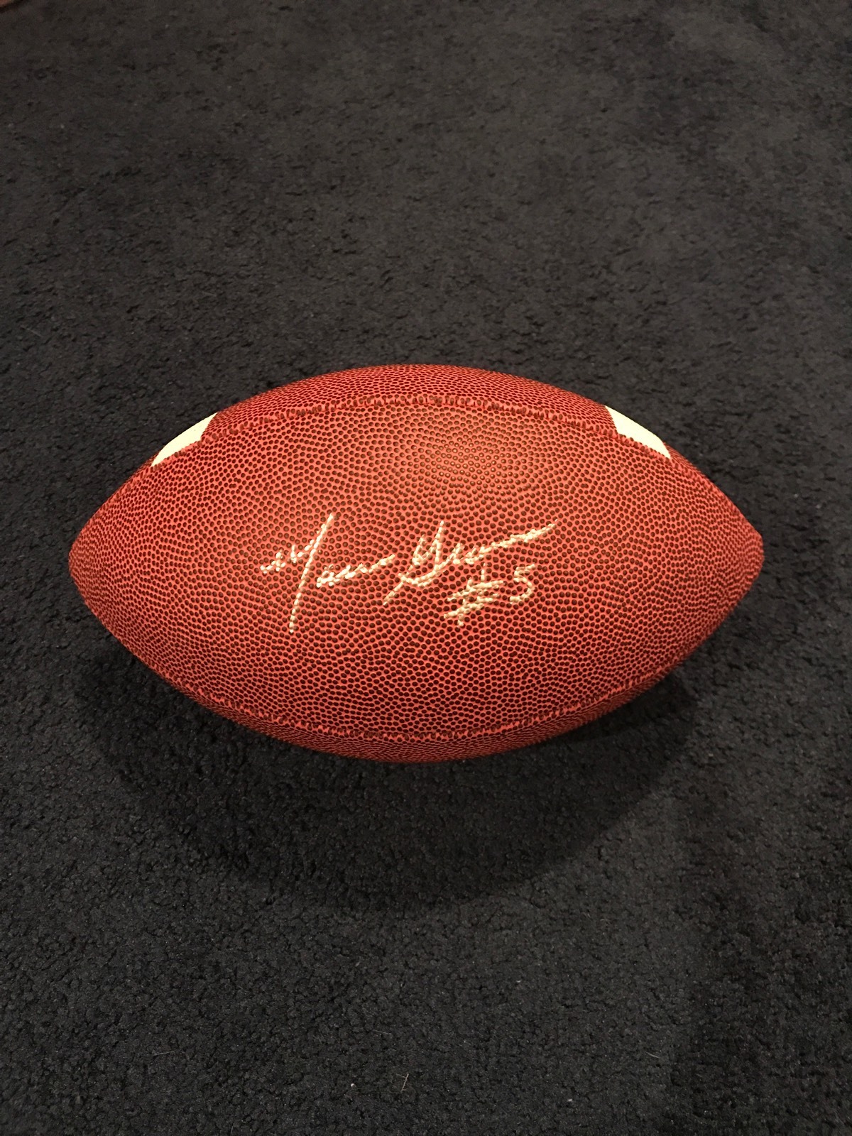 MARVIN GRAVES SIGNED FOOTBALL SYRACUSE UNIVERSITY SU COA QB