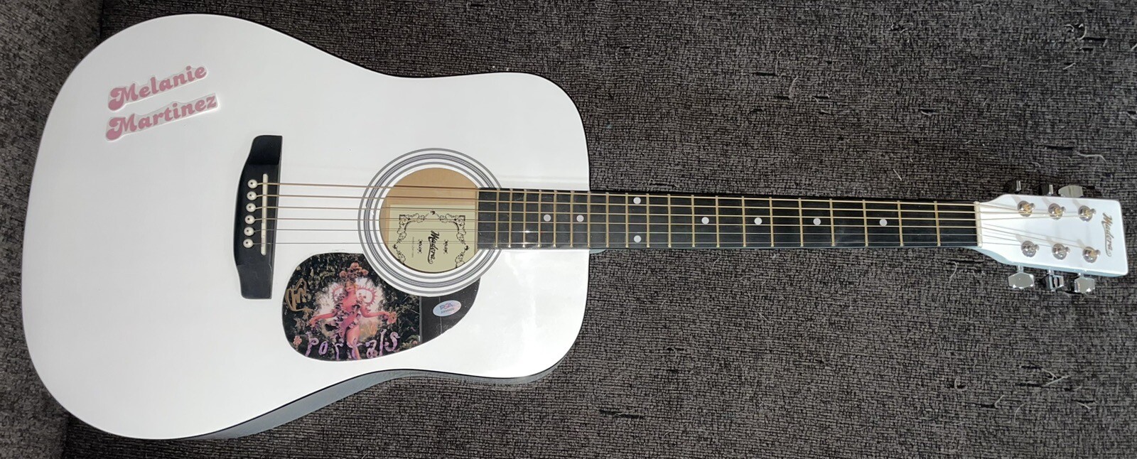 PSA/DNA Portals Melanie Martinez Autographed Full Size White Acoustic Guitar