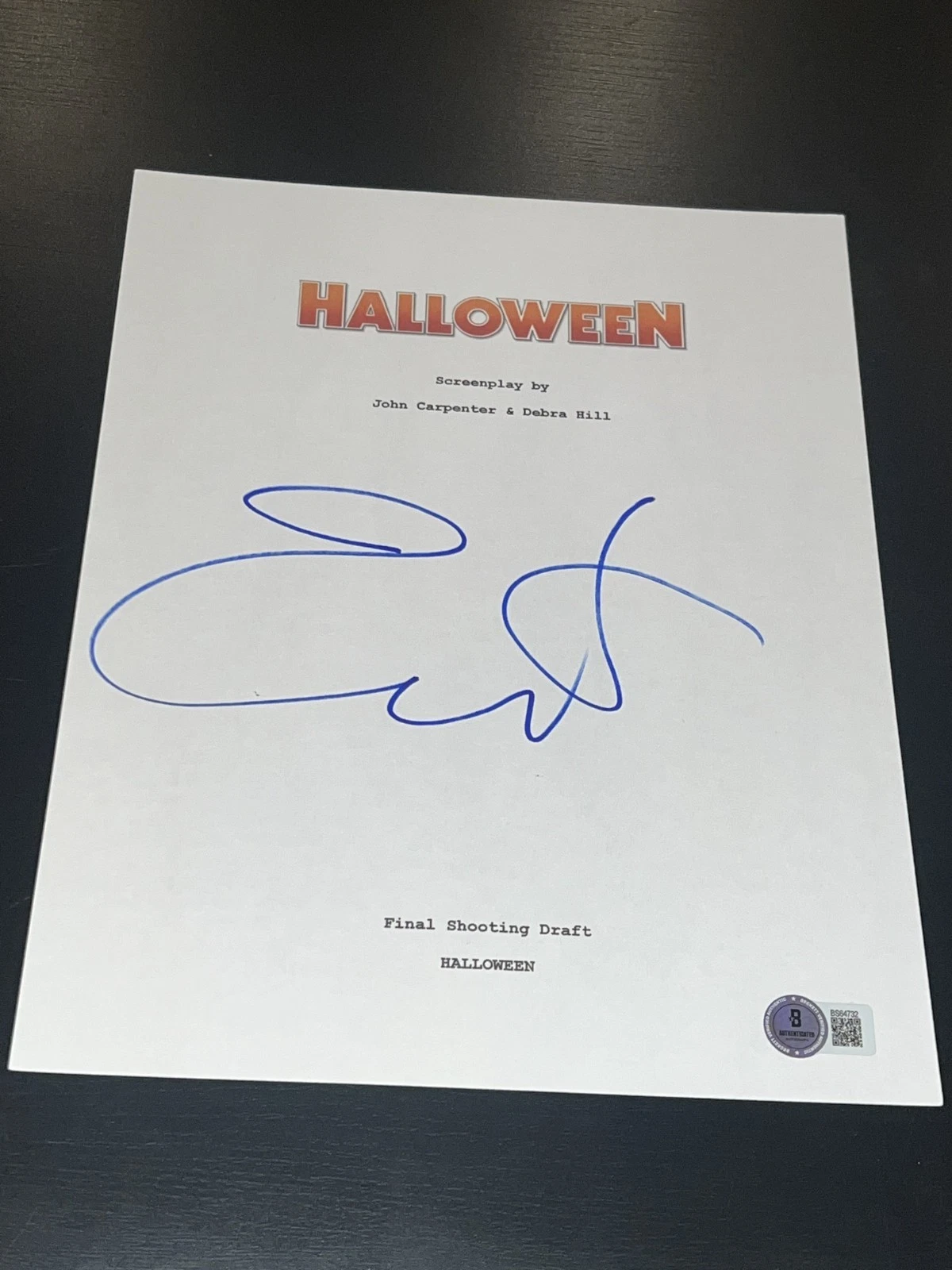 JAMIE LEE CURTIS SIGNED AUTOGRAPH MOVIE SCRIPT HALLOWEEN BECKETT BAS COA AUTO X4