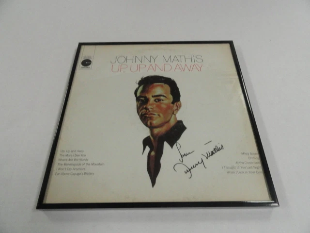 JOHNNY MATHIS SIGNED FRAMED 