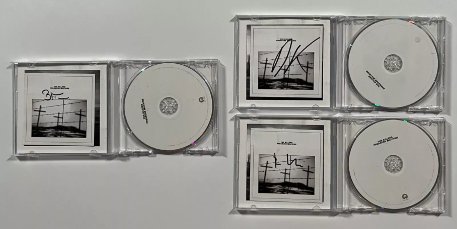 The Killers Fully signed autograph CD Booklet Insert Pressure Machine