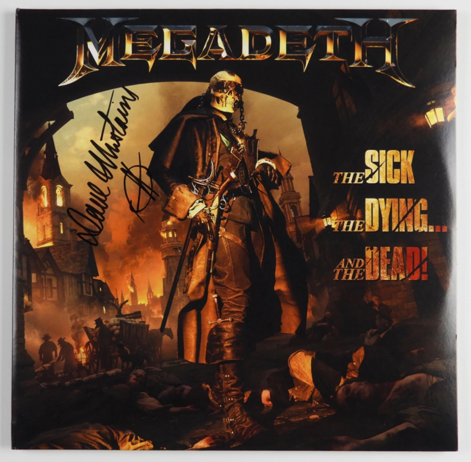 Dave Mustaine JSA Signed Autograph Album Record Vinyl Signed Megadeth
