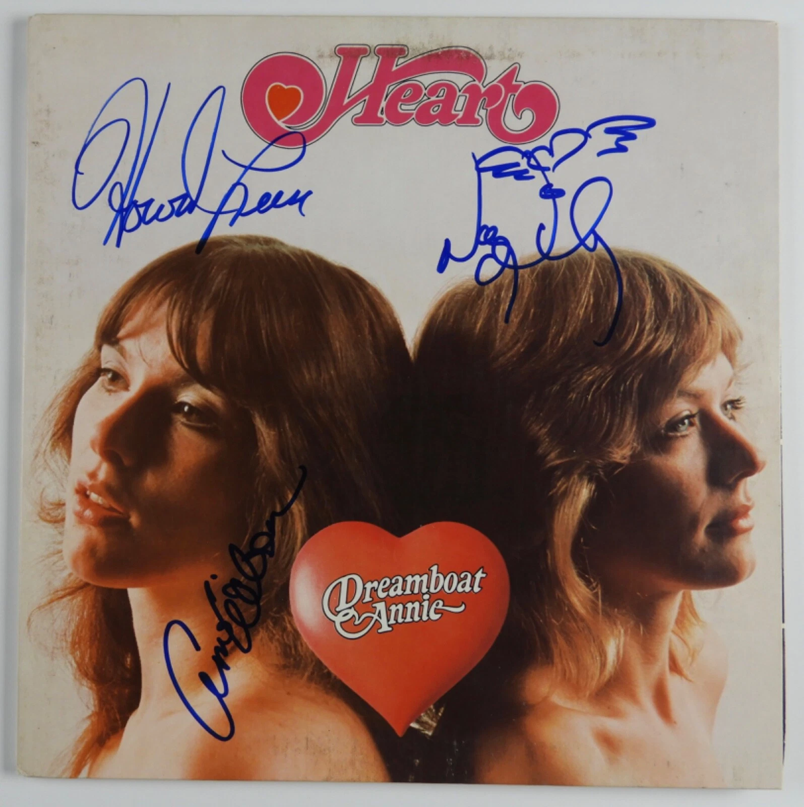 Heart JSA Signed Autograph Album Record Vinyl Nancy Ann Wilson Howard Leese