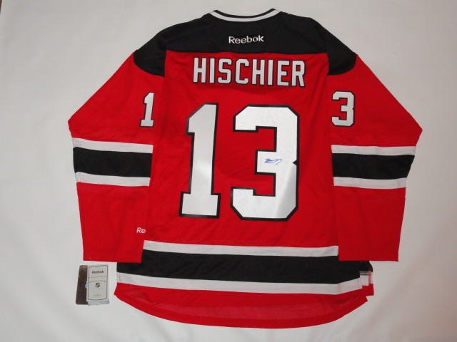 NICO HISCHIER SIGNED REEBOK #13 NEW JERSEY DEVILS JERSEY LICENSED JSA COA