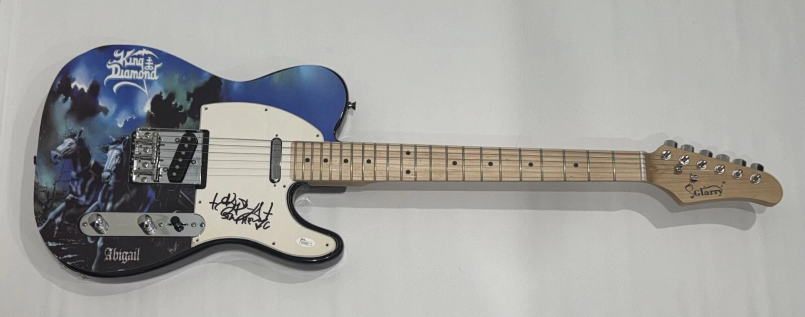 KING DIAMOND SIGNED CUSTOM ABIGAIL ELECTRIC GUITAR METAL LEGEND JSA COA