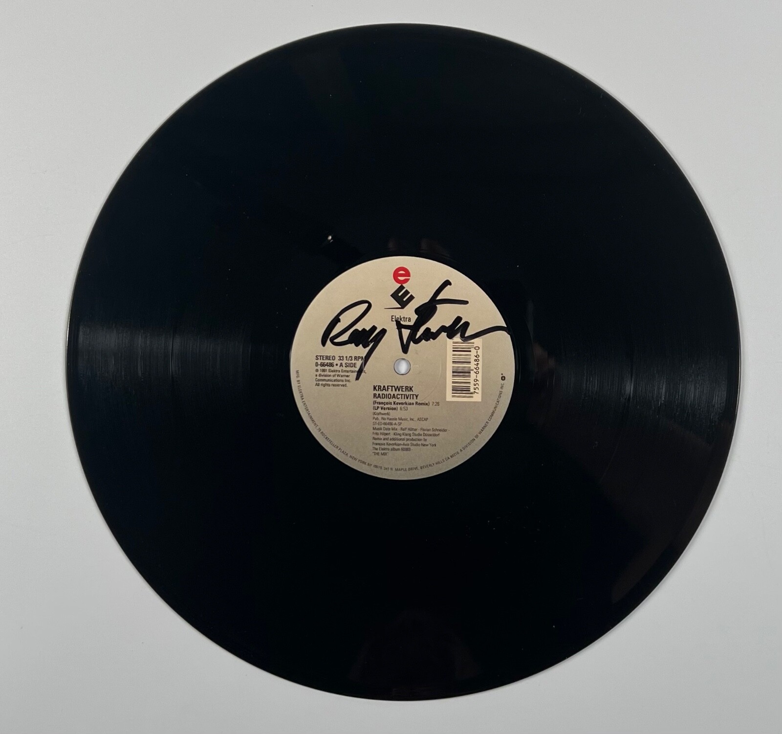 Kraftwerk JSA Signed Autograph Album Record Vinyl Radioactivity