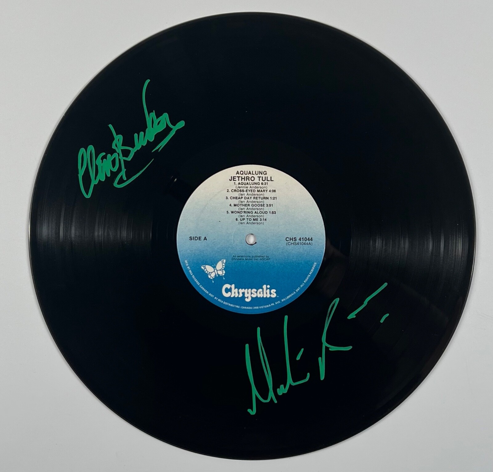 Jethro Tull JSA Signed Autograph Album Record Aqualung