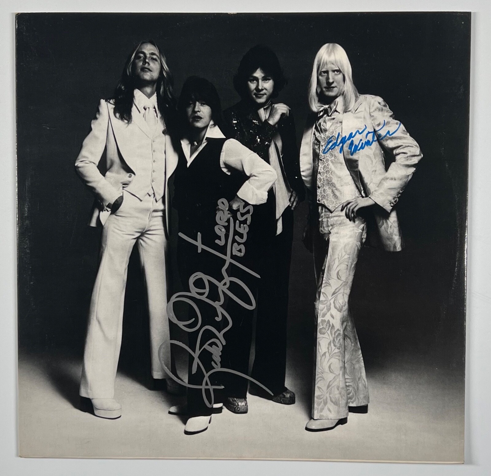Edgar Winter & Rick Derringer JSA Signed Autograph Album Record