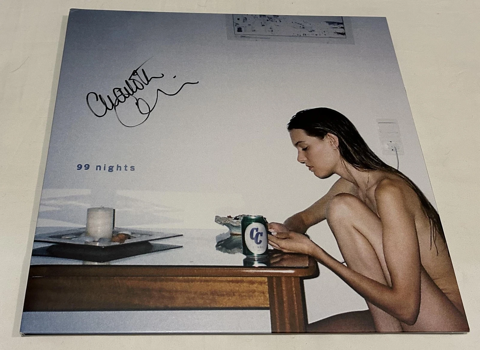CHARLOTTE CARDIN SIGNED 99 NIGHTS VINYL RECORD JSA