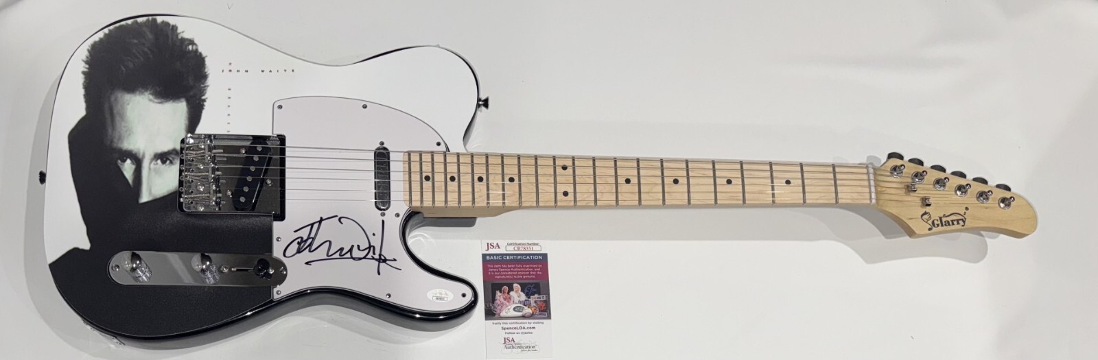 JOHN WAITE SIGNED CUSTOM ELECTRIC GUITAR NO BRAKES AUTOGRAPHED JSA COA