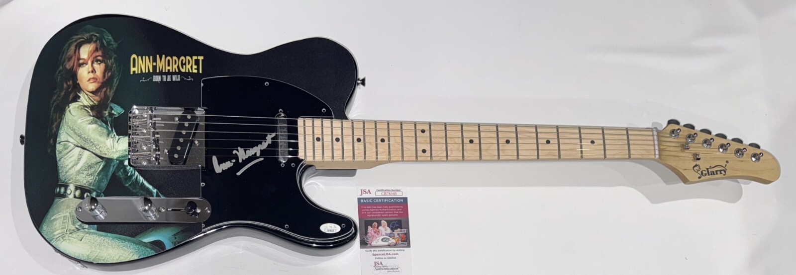 ANN-MARGRET SIGNED CUSTOM ELECTRIC GUITAR BORN TO BE WILD JSA COA