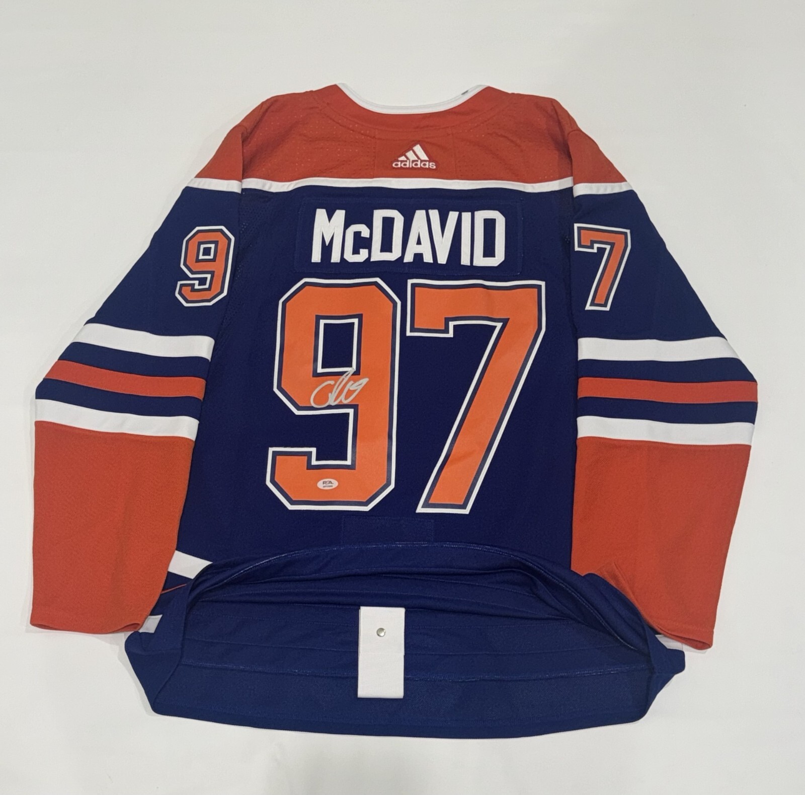 CONNOR MCDAVID SIGNED ADIDAS 2025 STANLEY CUP EDMONTON OILERS JERSEY PSA COA