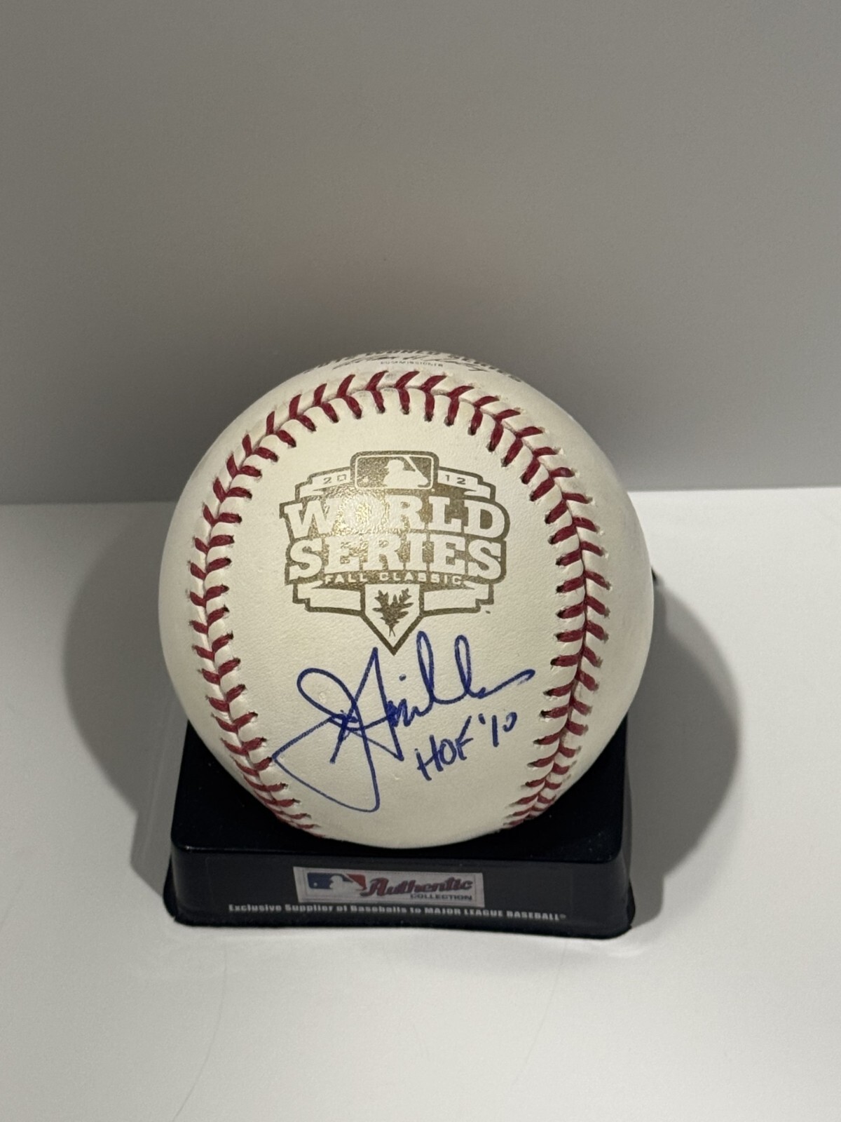 JON MILLER SIGNED 2012 WORLD SERIES BASEBALL SAN FRANCISCO GIANTS