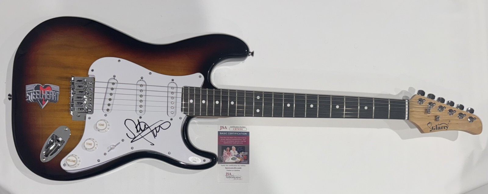 MILJENKO MATIJEVIC SIGNED SUNBURST ELECTRIC GUITAR STEELHEART JSA COA