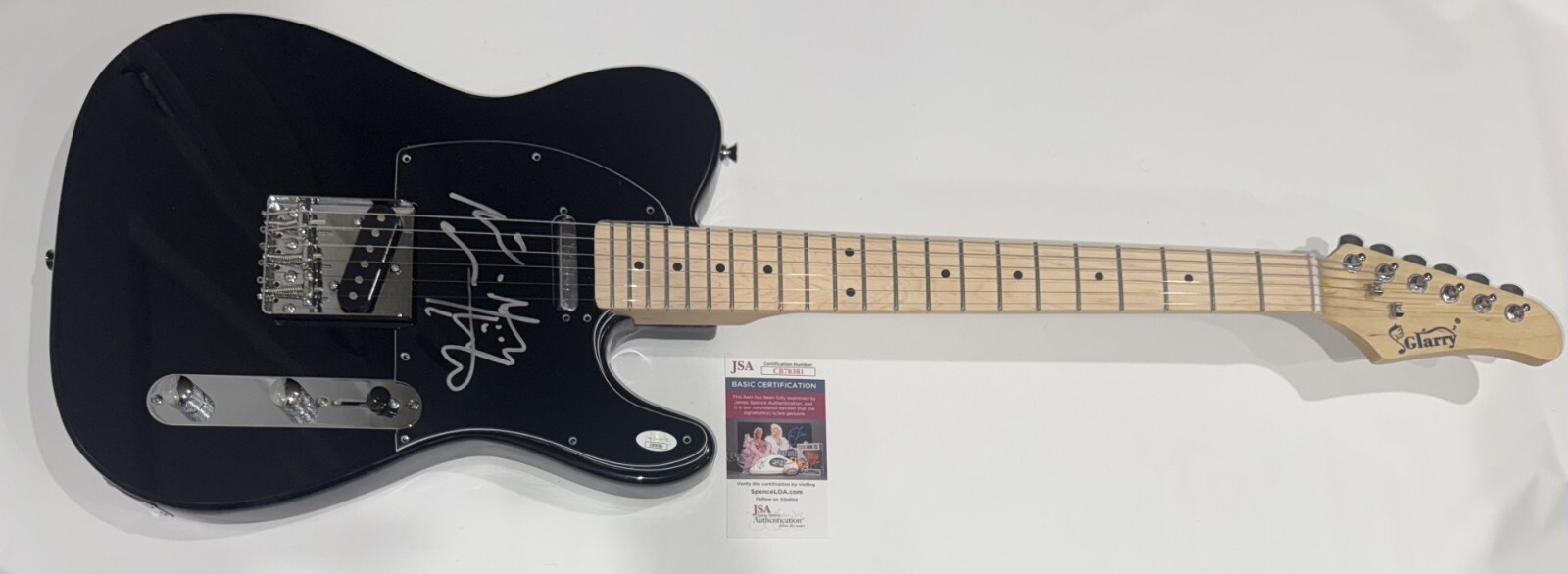 MAGDALENA BAY SIGNED BLACK ELECTRIC GUITAR MICA MATTHEW JSA COA