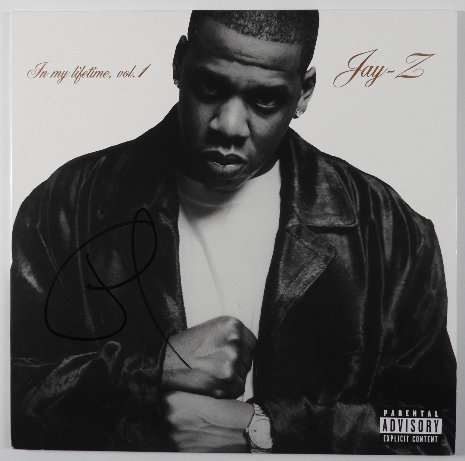 Jay Z ACOA Signed Autograph Record Album Vinyl In My Lifetime Vol 1