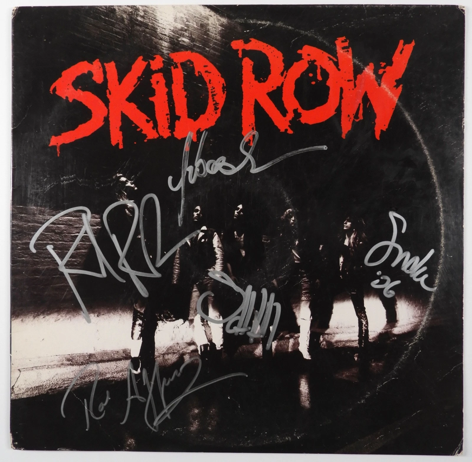 Skid Row Fully ACOA Signed Autograph Record Vinyl Debut Album Sebatian Bach +