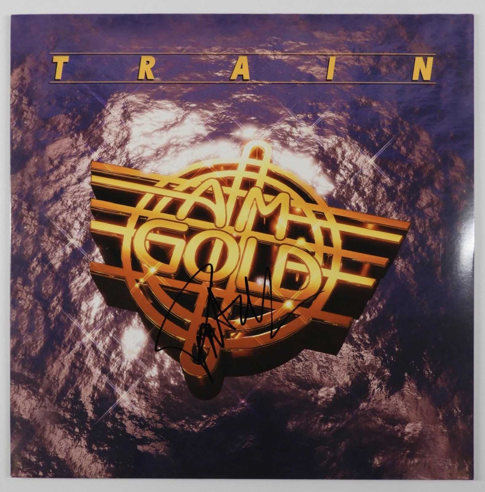 Train Pat Monahan Signed Autograph JSA Vinyl Record Album AM Gold