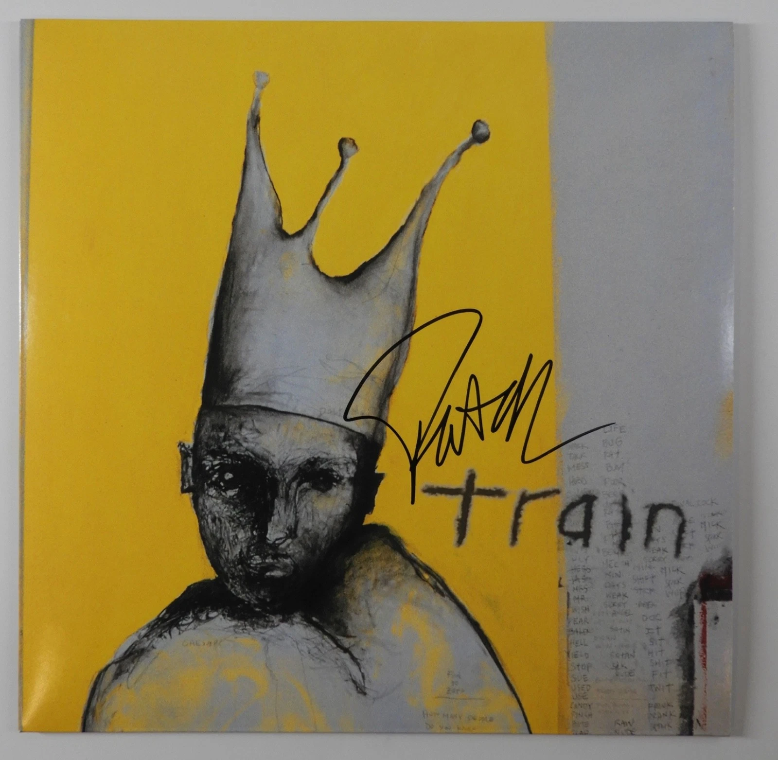Train Pat Monahan Signed Autograph JSA Vinyl Record Album Debut