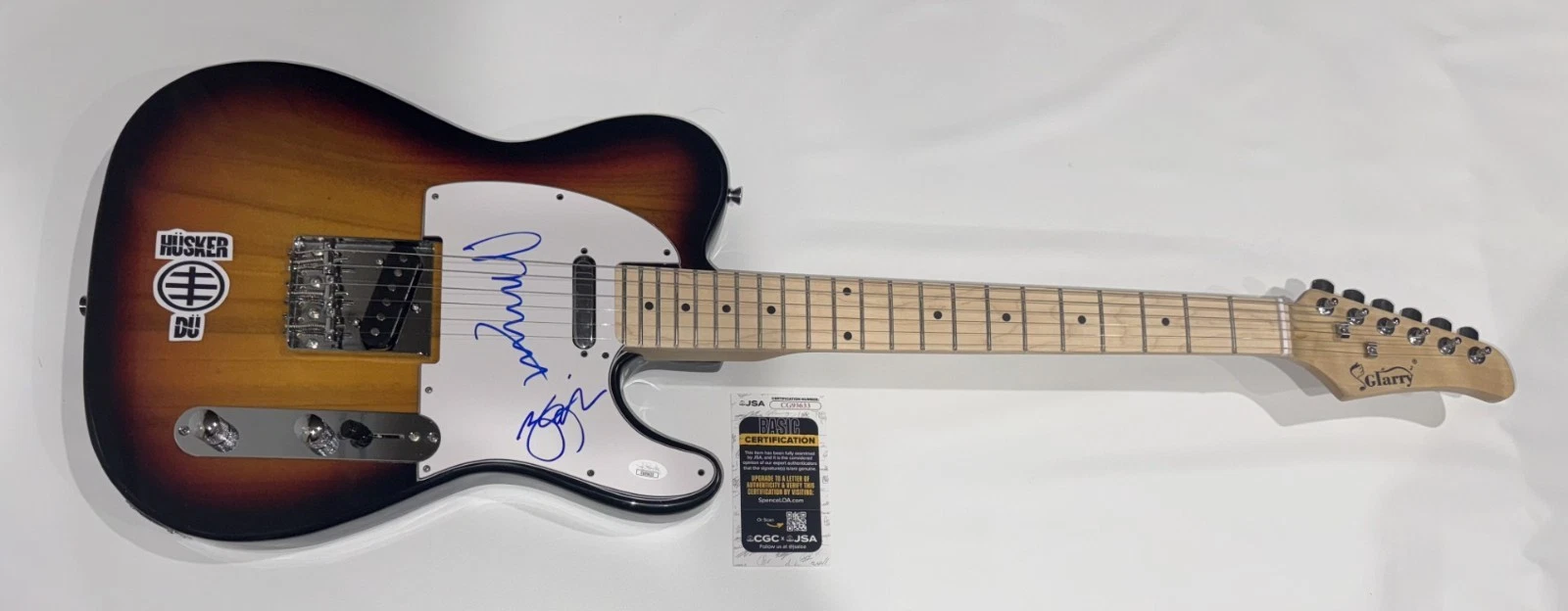HUSKER DU SIGNED SUNBURST ELECTRIC GUITAR BOB MOULD GREG NORTON JSA COA