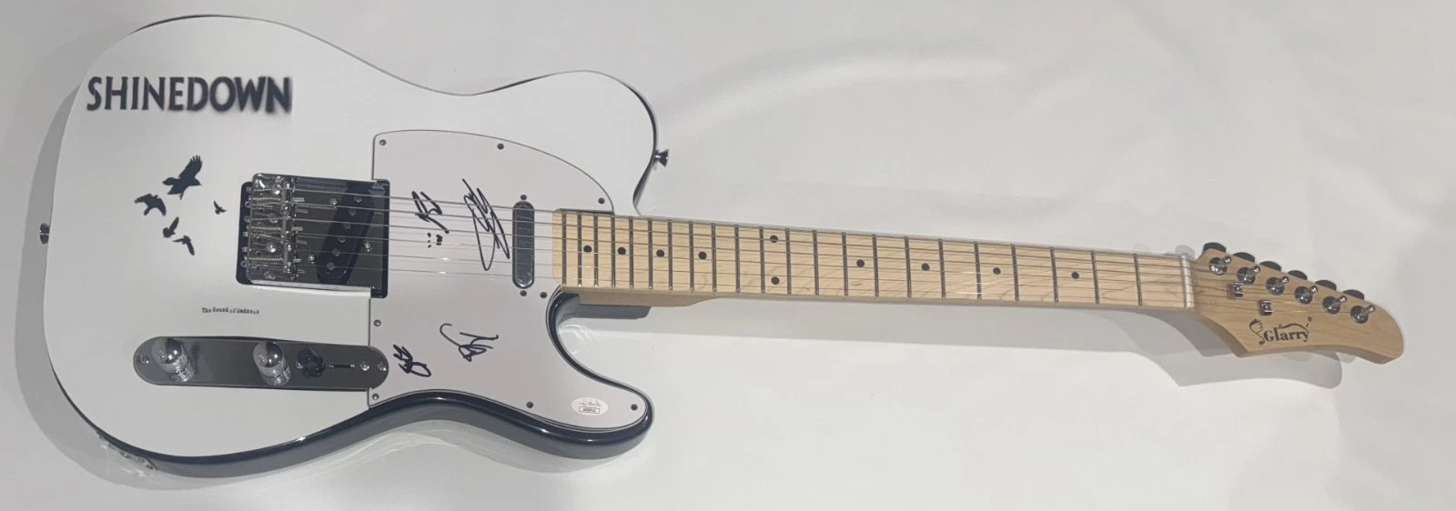SHINEDOWN SIGNED THE SOUND OF MADNESS GUITAR BRENT SMITH ZACH BARRY ERIC JSA COA