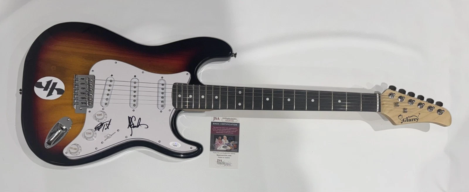 VERTICAL HORIZON SIGNED ELECTRIC GUITAR MATT SCANNELL ED TOTH JSA COA
