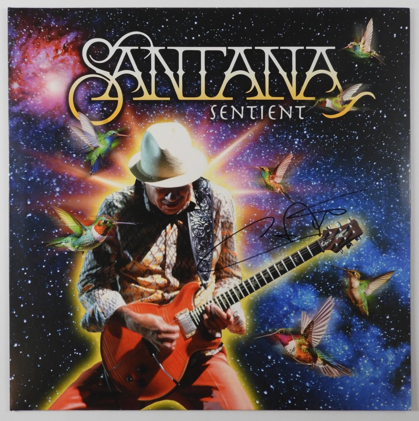 Carlos Santana Signed ACOA Autograph Album Record Vinyl Sentient