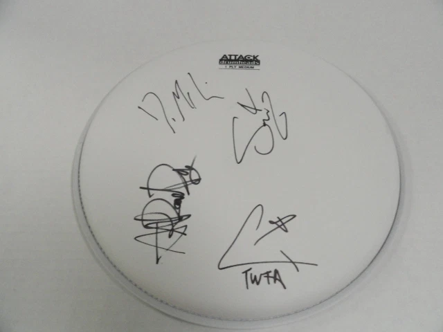 THE WHITE TIE AFFAIR SIGNED DRUM HEAD DRUMHEAD CHRIS 4X COLLECTIBLE MEMORABILIA